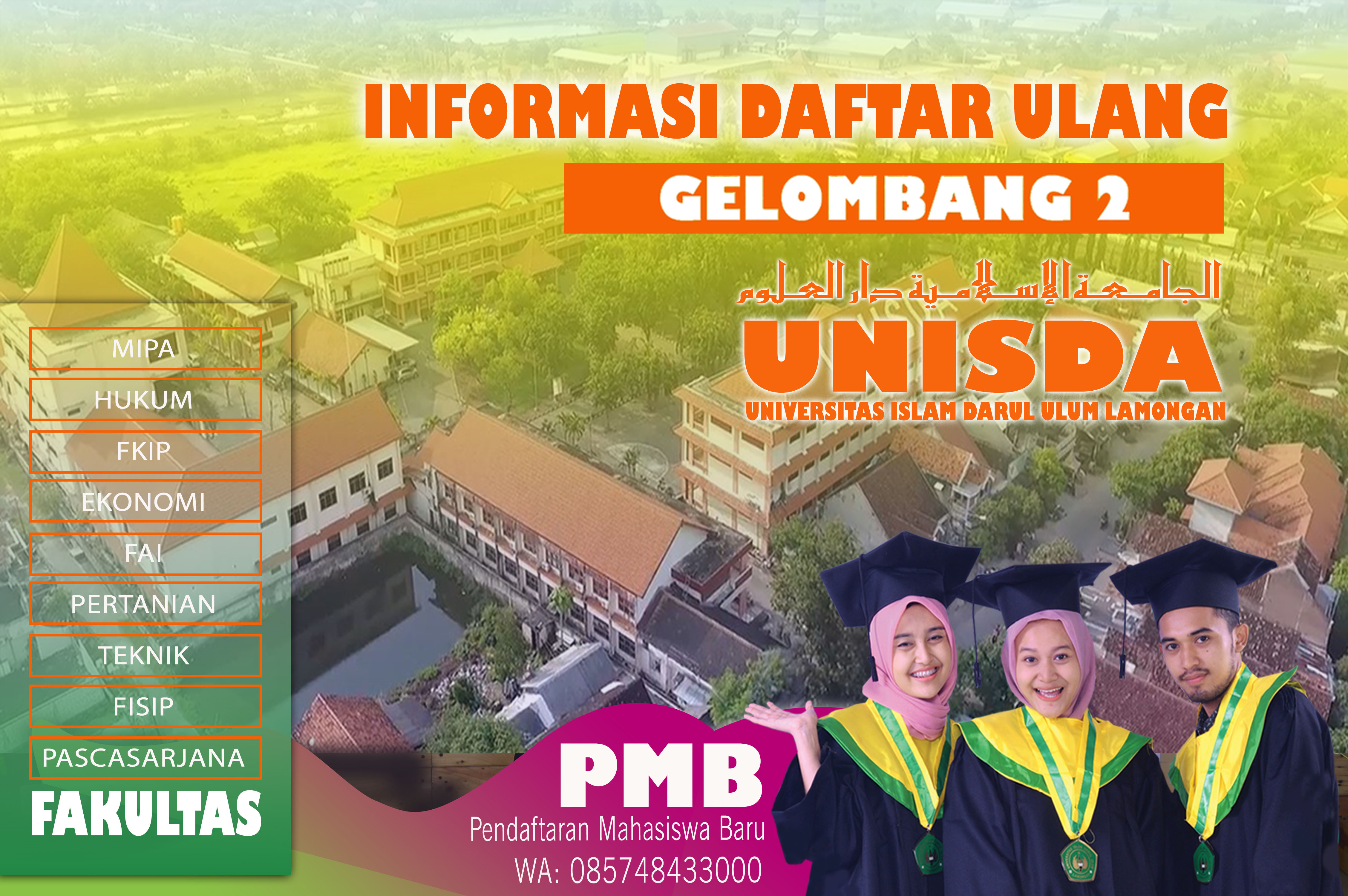 Unisda Informasi Daftar Ulang Gelombang 2